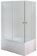 Душевой уголок Royal Bath BP 100x80см левый белый RB8100BP-C-L