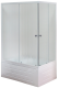 Душевой уголок Royal Bath BP 120x80см левый белый RB8120BP-C-L