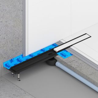 Душевой лоток Timo Drain System DS230206/03 60см с двусторонней панелью plate под плитку чёрный Душевой лоток Timo Drain System DS230206/03 60см с двусторонней панелью plate под плитку чёрный