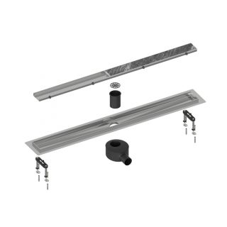 Душевой лоток Timo Drain System DS230206/01 60см с двусторонней панелью plate под плитку сатин Душевой лоток Timo Drain System DS230206/01 60см с двусторонней панелью plate под плитку сатин