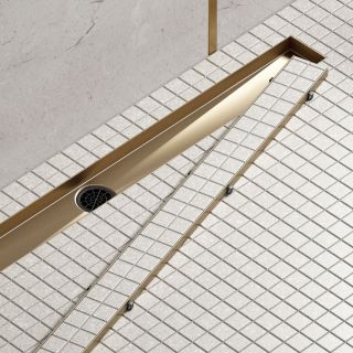 Душевой лоток Timo Drain System DS230206/17 60см с двусторонней панелью plate под плитку золото матовое Душевой лоток Timo Drain System DS230206/17 60см с двусторонней панелью plate под плитку золото матовое