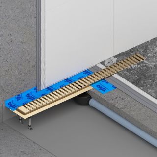 Душевой лоток Timo Drain System DS230106/17 60см с вставкой lines золото матовое Душевой лоток Timo Drain System DS230106/17 60см с вставкой lines золото матовое