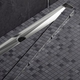 Душевой лоток Timo Drain System DS230208/01 80см с двусторонней панелью plate под плитку сатин Душевой лоток Timo Drain System DS230208/01 80см с двусторонней панелью plate под плитку сатин