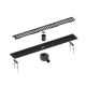 Душевой лоток Timo Drain System DS230108/03 80см с вставкой lines чёрный Душевой лоток Timo Drain System DS230108/03 80см с вставкой lines чёрный
