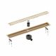 Душевой лоток Timo Drain System DS230108/17 80см с вставкой lines золото матовое Душевой лоток Timo Drain System DS230108/17 80см с вставкой lines золото матовое