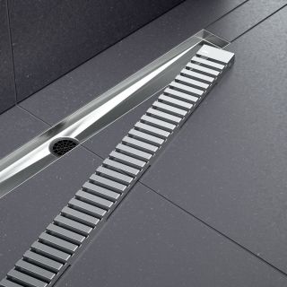 Душевой лоток Timo Drain System DS230109/00 90см с вставкой lines хром Душевой лоток Timo Drain System DS230109/00 90см с вставкой lines хром