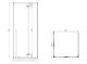 Душевой уголок ABBER Eins AG06099B 90x90см чёрный