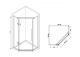 Душевой уголок ABBER Ewiges Wasser 80x80см хром AG05080