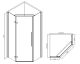 Душевой уголок ABBER Ewiges Wasser 80x80см чёрный AG05080B