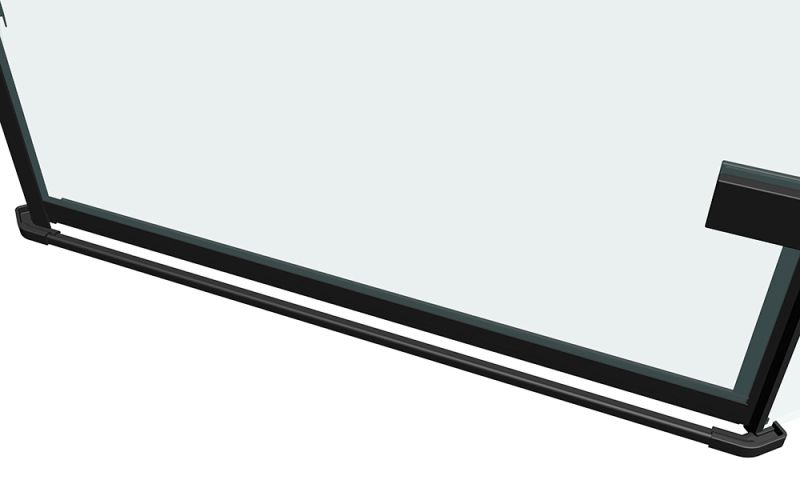 Душевой уголок ABBER Ewiges Wasser 80x80см чёрный AG05080B
