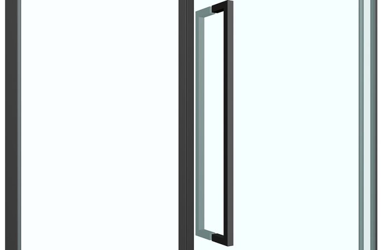 Душевой уголок ABBER Ewiges Wasser 80x80см чёрный AG05080B