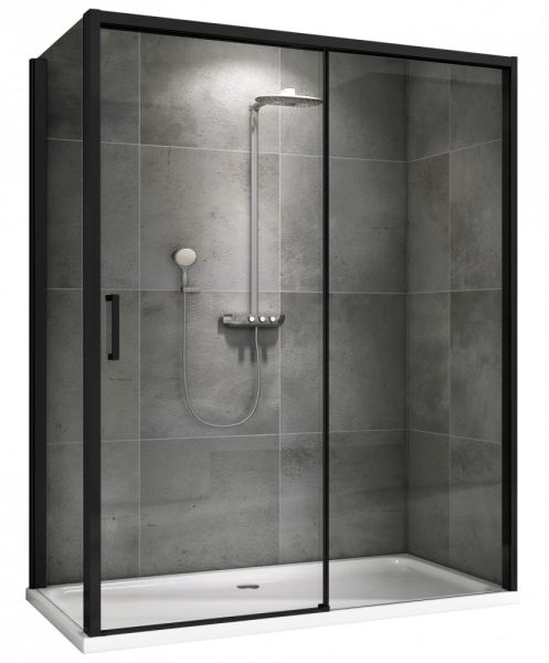Душевой уголок ABBER Komfort AG93120B-S92B 120x90см чёрный
