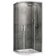 Душевой уголок ABBER Schwarzer Diamant AG01090 90x90 см профиль хром стекло прозрачное
