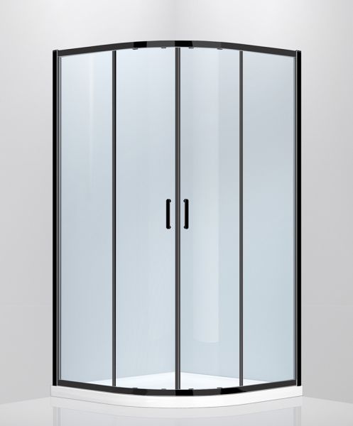 Душевой уголок ABBER Schwarzer Diamant 80x80см чёрный AG01080B