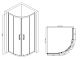 Душевой уголок ABBER Schwarzer Diamant 100x100см чёрный AG01100B