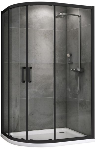 Душевой уголок ABBER Schwarzer Diamant AG01128B 120x80см чёрный
