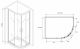 Душевой уголок ABBER Schwarzer Diamant AG01180B 100x80см чёрный