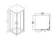 Душевой уголок ABBER Schwarzer Diamant 80x80см чёрный AG02080B