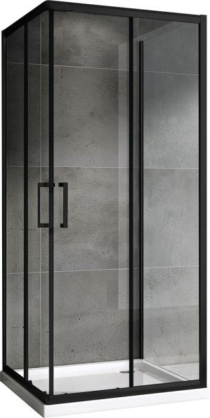 Душевой уголок ABBER Schwarzer Diamant 90x90см чёрный AG02090B-S90B