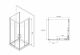 Душевой уголок ABBER Schwarzer Diamant 90x90см чёрный AG02090B-S90B