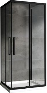 Душевой уголок ABBER Schwarzer Diamant 90x90см чёрный AG02090BH-S90B Душевой уголок ABBER Schwarzer Diamant 90x90см чёрный AG02090BH-S90B