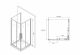 Душевой уголок ABBER Schwarzer Diamant 90x90см чёрный AG02090BH-S90B