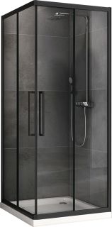 Душевой уголок ABBER Schwarzer Diamant 90x90см чёрный AG02090BH Душевой уголок ABBER Schwarzer Diamant 90x90см чёрный AG02090BH