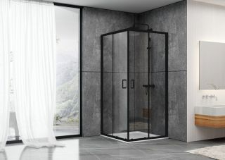 Душевой уголок ABBER Schwarzer Diamant 100x100см чёрный AG02100B Душевой уголок ABBER Schwarzer Diamant 100x100см чёрный AG02100B