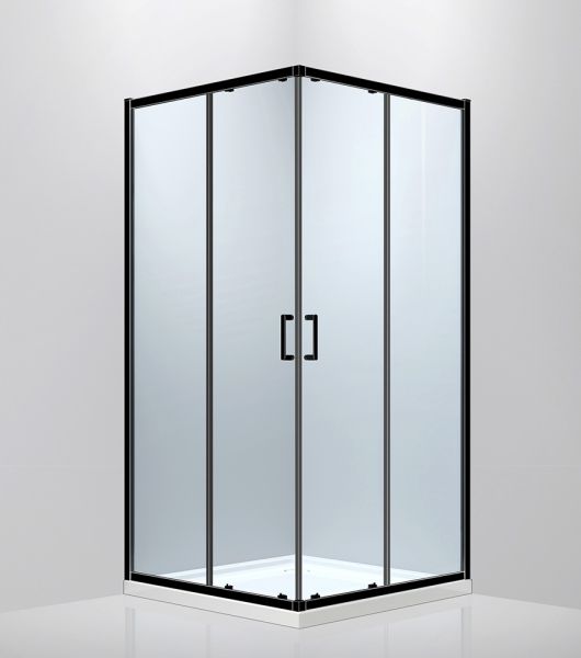 Душевой уголок ABBER Schwarzer Diamant 100x100см чёрный AG02100B