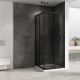 Душевой уголок ABBER Schwarzer Diamant AG02090BDTH 90x90см чёрный