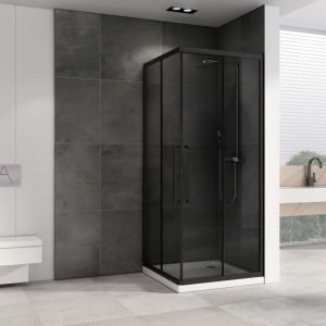 Душевой уголок ABBER Schwarzer Diamant AG02080BDTH 80x80см чёрный