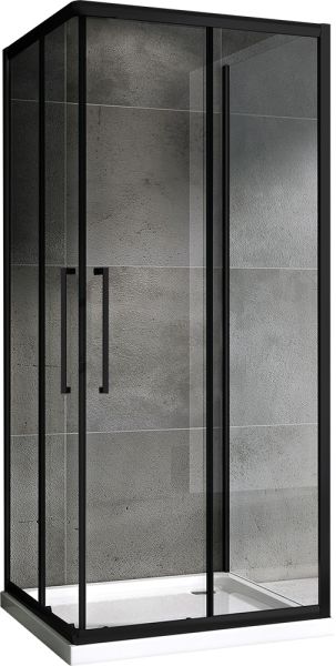 Душевой уголок ABBER Schwarzer Diamant 100x100см AG02100BH-S100B