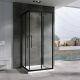 Душевой уголок ABBER Schwarzer Diamant 100x100см AG02100BH-S100B