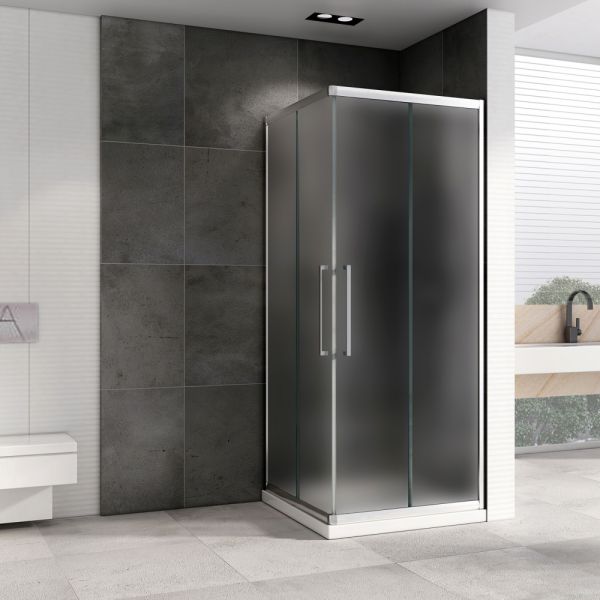 Душевой уголок ABBER Schwarzer Diamant AG02100MH 100x100см хром