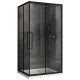 Душевой уголок ABBER Schwarzer Diamant AG02128BH 120x80см профиль чёрный стекло прозрачное