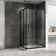 Душевой уголок ABBER Schwarzer Diamant AG02128BH 120x80см профиль чёрный стекло прозрачное