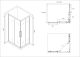 Душевой уголок ABBER Schwarzer Diamant AG02128H 120x80 см профиль хром стекло прозрачное