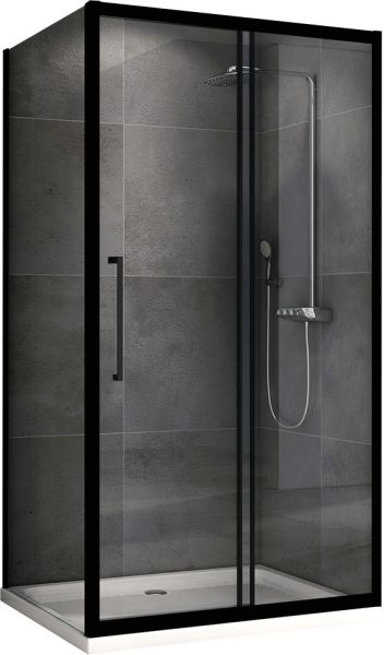 Душевой уголок ABBER Schwarzer Diamant AG30100BH-S50B 100x50см чёрный Душевой уголок ABBER Schwarzer Diamant AG30100BH-S50B 100x50см чёрный