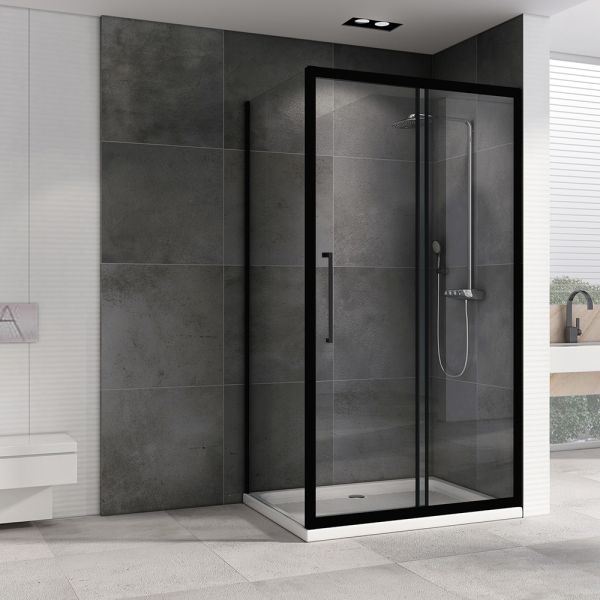 Душевой уголок ABBER Schwarzer Diamant AG30100BH-S50B 100x50см чёрный Душевой уголок ABBER Schwarzer Diamant AG30100BH-S50B 100x50см чёрный