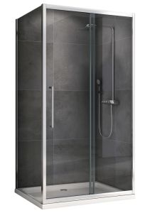 Душевой уголок ABBER Schwarzer Diamant AG30100H-S60 100x60см хром