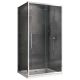 Душевой уголок ABBER Schwarzer Diamant AG30100H-S85 100x85 см профиль хром стекло прозрачное