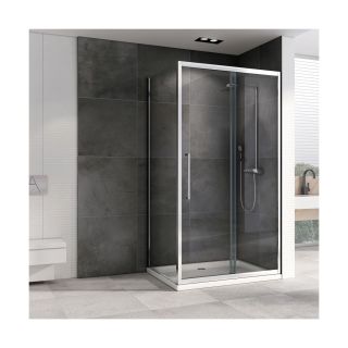 Душевой уголок ABBER Schwarzer Diamant AG30110H-S85 110x85 см профиль хром стекло прозрачное