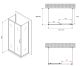 Душевой уголок ABBER Schwarzer Diamant AG30120B-S50B-S50B 120x50см чёрный
