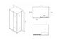 Душевой уголок ABBER Schwarzer Diamant 120x80см чёрный AG30120B-S90B-S90B