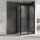Душевой уголок ABBER Schwarzer Diamant AG30120B5-S70B5 120x70 см профиль чёрный стекло прозрачное