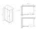Душевой уголок ABBER Schwarzer Diamant AG30120B5-S70B5 120x70 см профиль чёрный стекло прозрачное