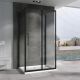 Душевой уголок ABBER Schwarzer Diamant AG30120BH-S85B-S85B 120x85 см профиль чёрный стекло прозрачное