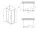 Душевой уголок ABBER Schwarzer Diamant AG30120H-S60-S60 120x60 см профиль хром стекло прозрачное