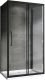 Душевой уголок ABBER Schwarzer Diamant AG30130BH-S85B-S85B 130x85 см профиль чёрный стекло прозрачное