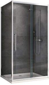 Душевой уголок ABBER Schwarzer Diamant AG30130H-S100 130x100см хром